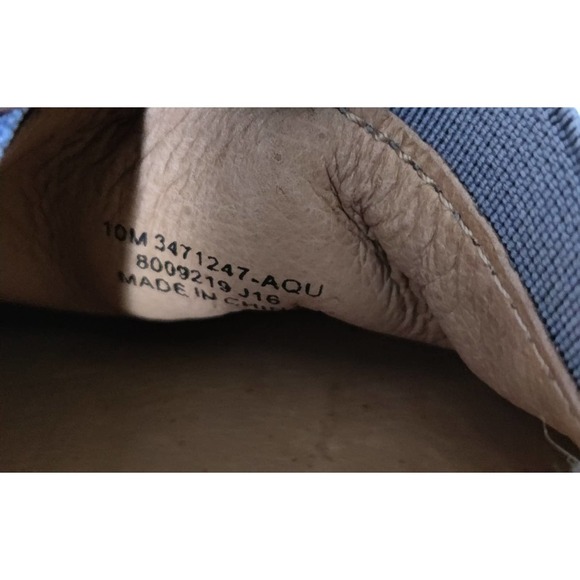 Frye Blue slip on shoes Size 10M - Picture 6 of 6